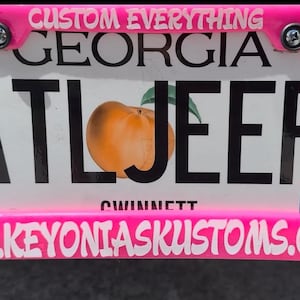 Custom License Plate Holder