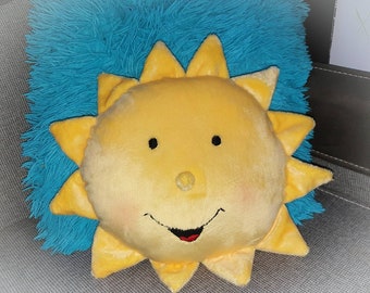 Sun pillow | Etsy Sun Shaped Yellow Pillow Stuffed Plush
