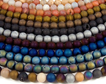 Superb Quality Natural Pink Agate Druzy Rough Beads Size-21x17mm To 31x24mm Jewelry making wholesaler price