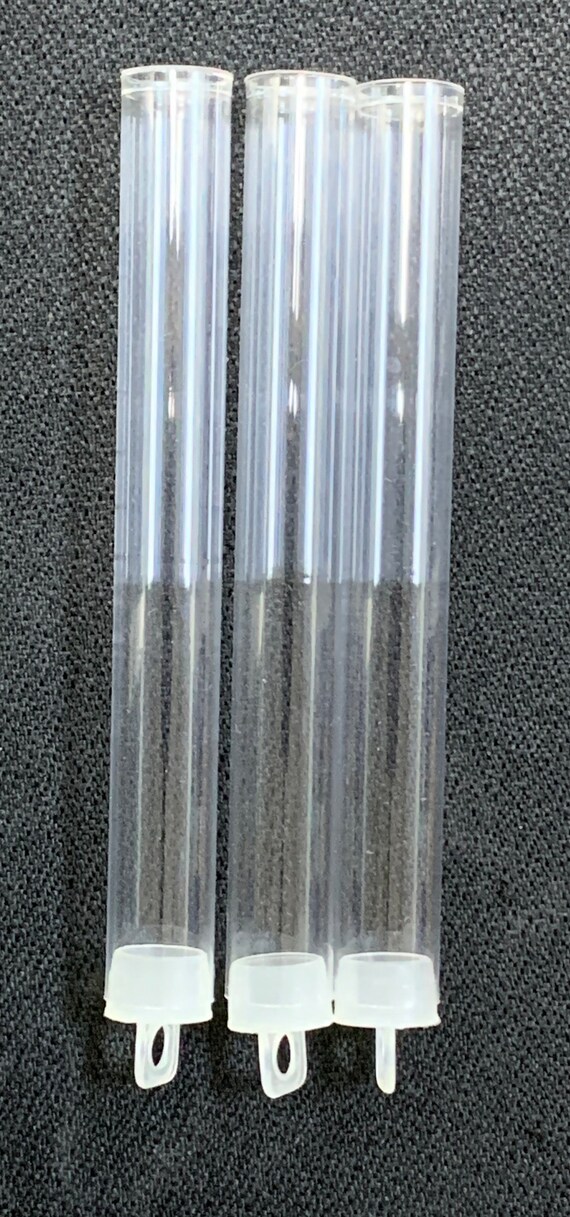 Clear Plastic Seed Bead Tubes with Caps 25 Pack 5inch Etsy