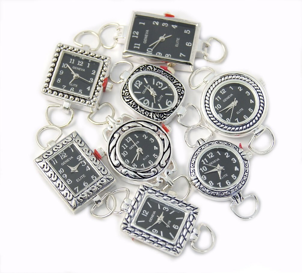 Geneva Elite Watch Faces for Beading 5 Pcs Loops and Etsy