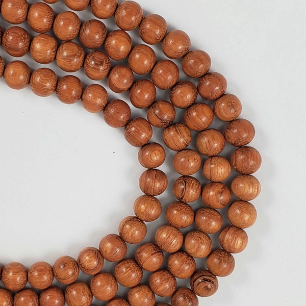 Natural Philippino Bayong Wood Beads in 10mm