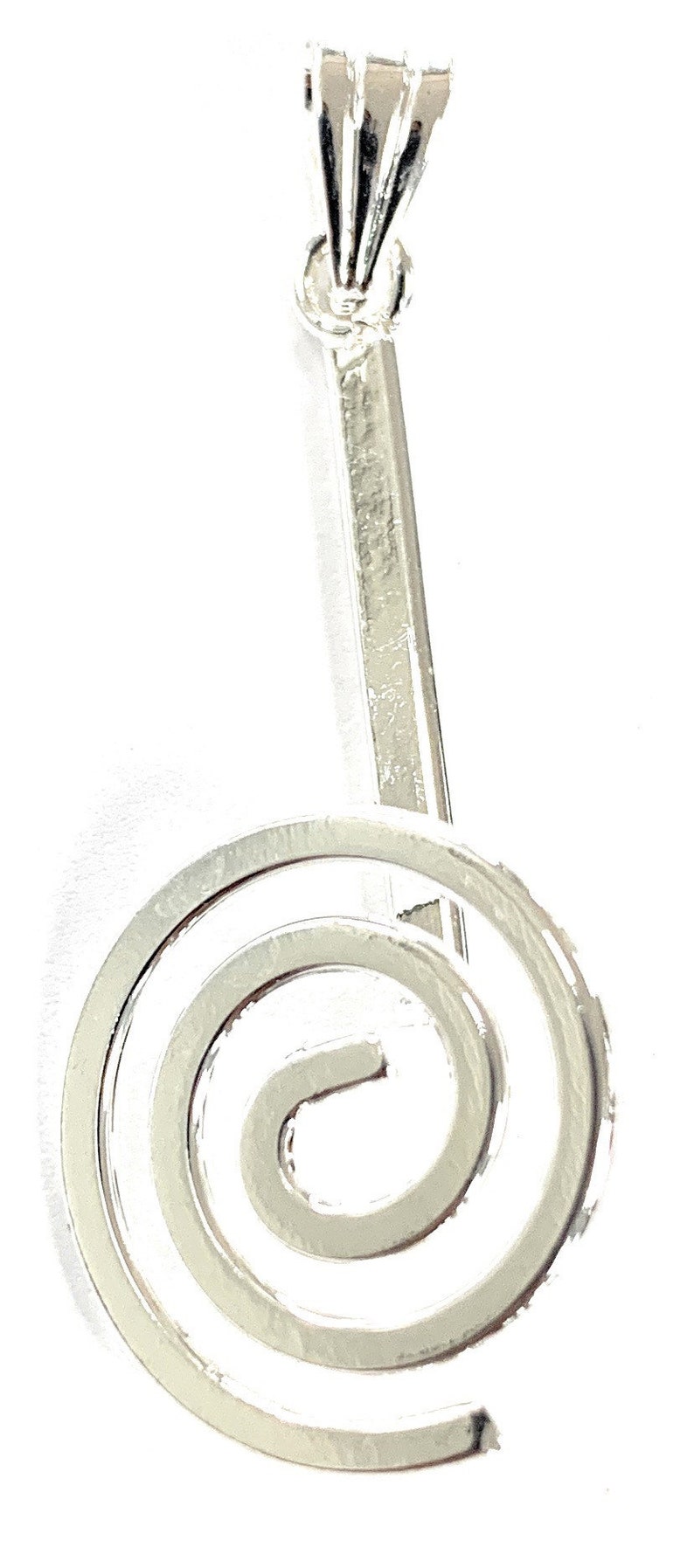 Donut bail Silver Plated Spiral Round bail for 30 mm to 50