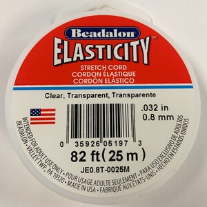 Elasticity, 0.5 mm (.020 in), Black, 100 m (328 ft