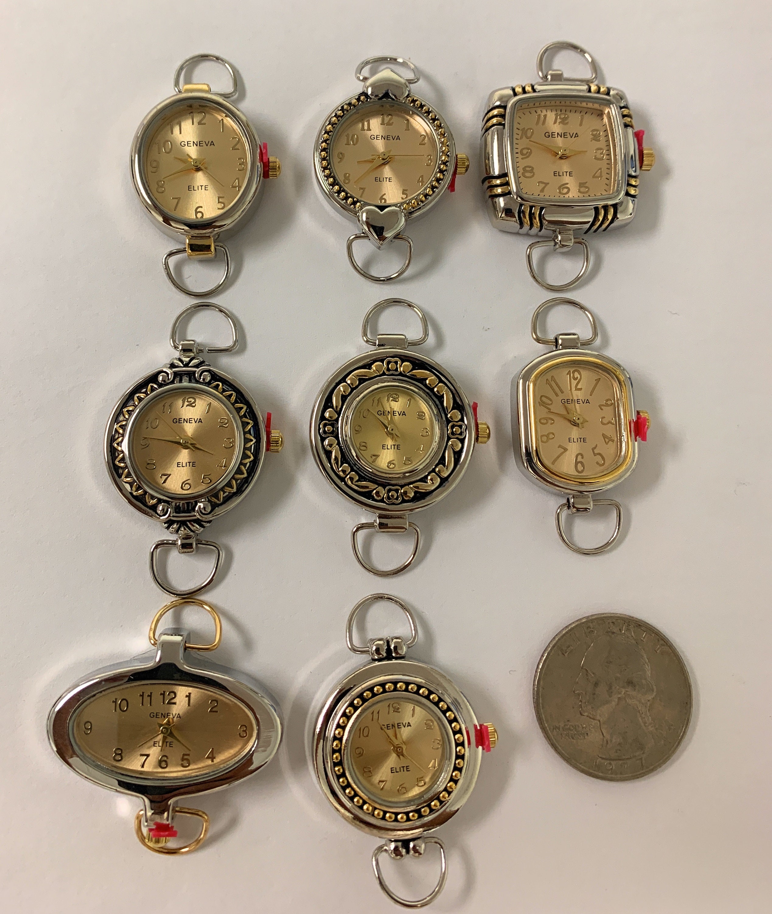 Lot Of 25 Watches Womens No Bands For Parts Or Repair Only Not Working AS IS #3 Collection of Vintage Watches main image 2