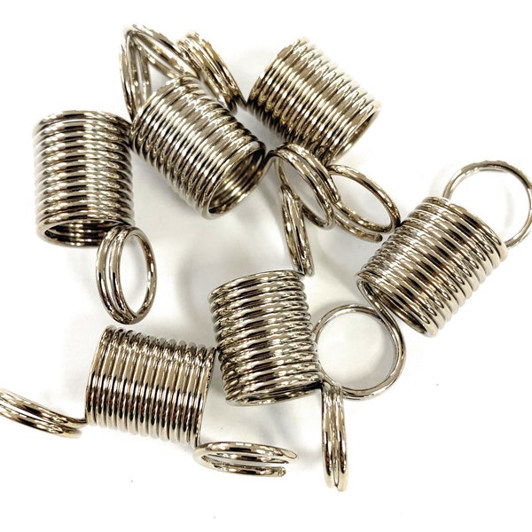 6 Pcs Bead Stoppers  1/2 Inch Wide Stainless Steel, Stop Beads from Nickel free and Lead free.