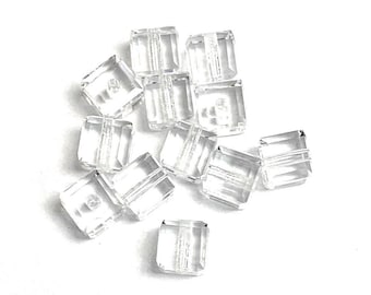 12 Pcs Swarovski® Crystal cube 4x4mm Beads 5601.