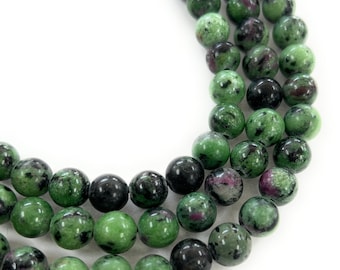Zoisite rubis gros trou de 2 mm