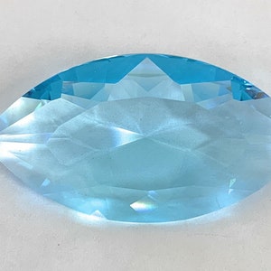 Swarovski 4227 Crystal Aquamarine Marquise shape (32x17mm)  - No Foil.