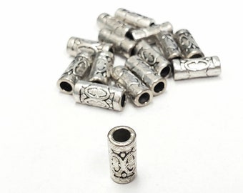 Pewter Spacer Beads, 3.5mm hole, 8in Strand
