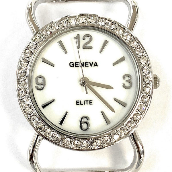 Geneva Elite Ribbon Bar watch face for beading with Crystal - 30 mm