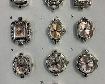 Geneva Elite Pink Watch Faces |  Battery Included