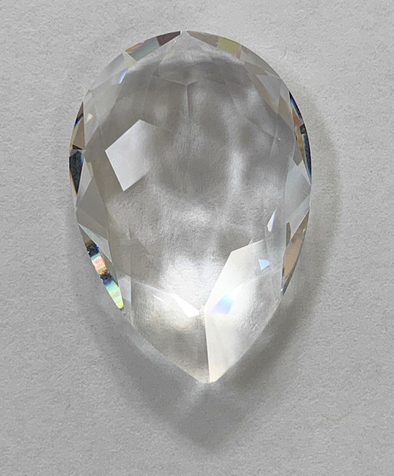 1 Piece 30x20 Mm Vintage Swarovski® Crystal Clear Article