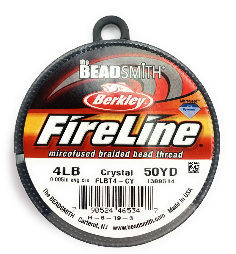 Fireline 4 Lb. Black Satin Smoke or Crystal Beadsmith Etsy
