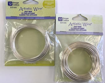 12 Gauge Tarnish Resistant Silver Plated Artistic Wire