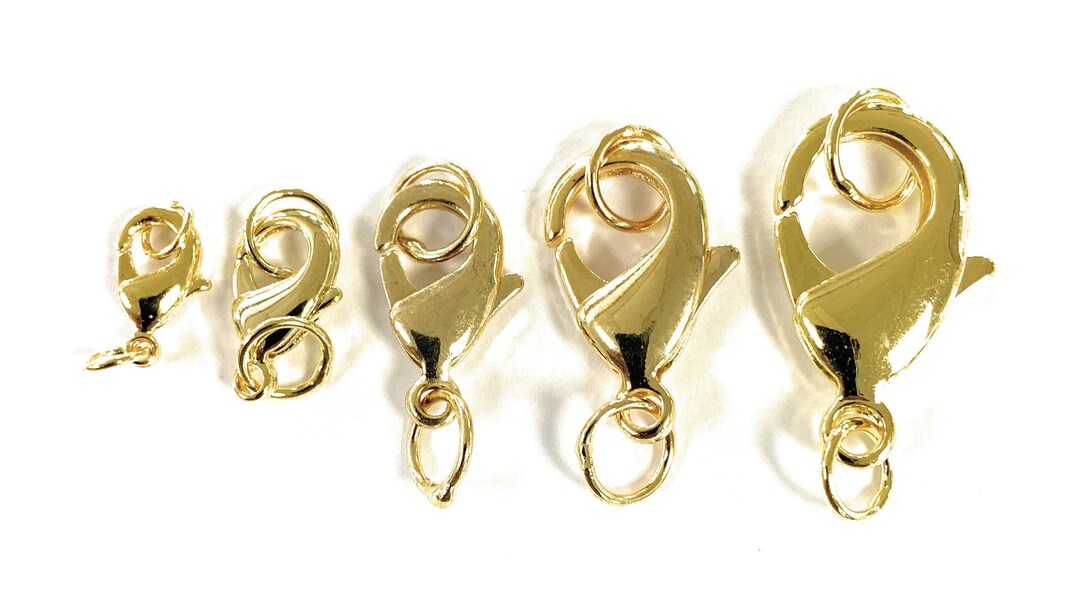 Gold Plated Lobster Locks 12mm 15mm 18mm 22mm 27mm Etsy