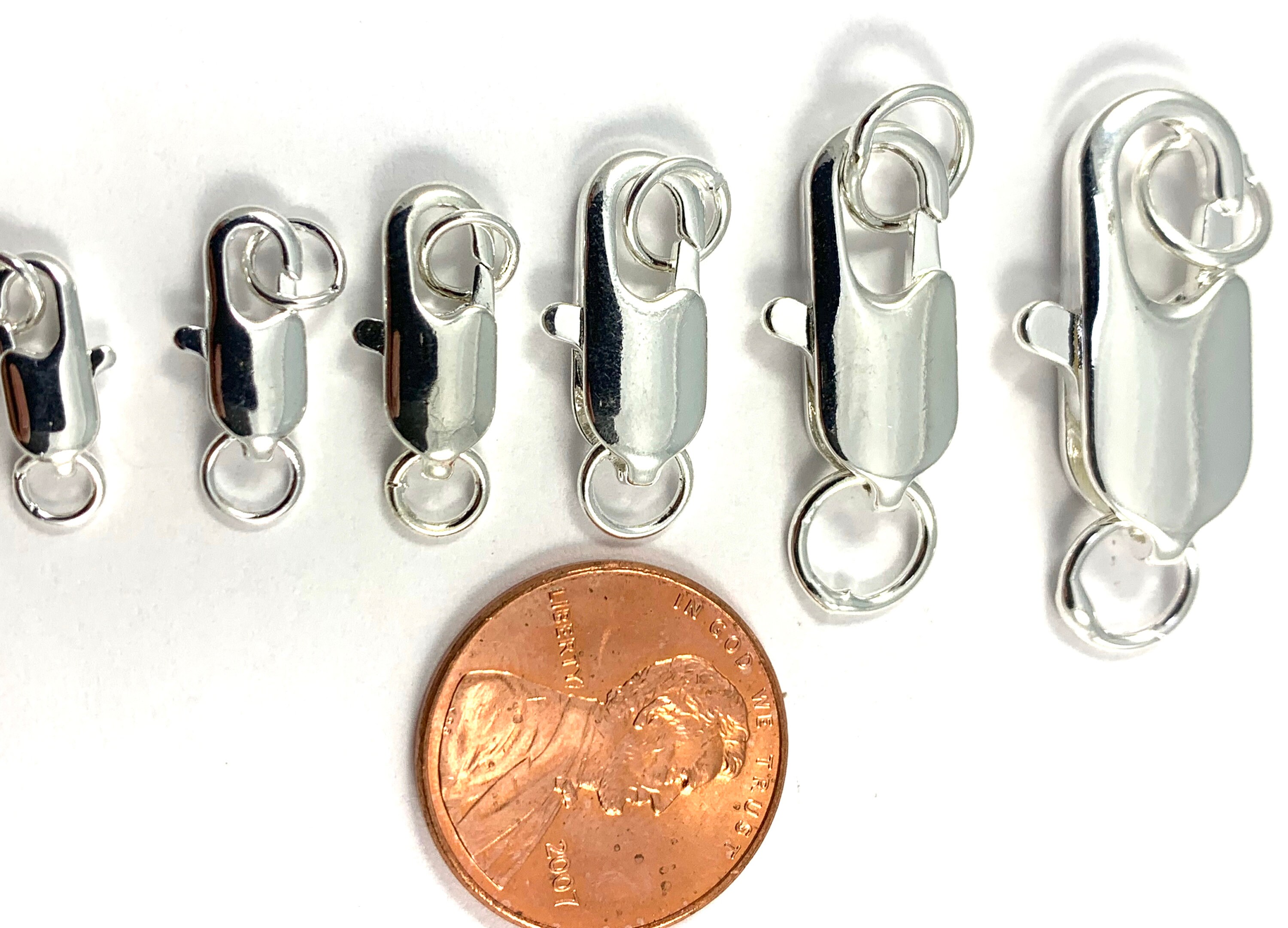 Silver Plated Lobster Locks 10mm 12mm 14mm 16mm 20mm Etsy