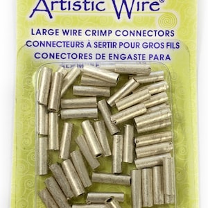 Artistic Wire 14 Guage Crimp tubes Tarnish resistant silver Plated - 50 pcs.