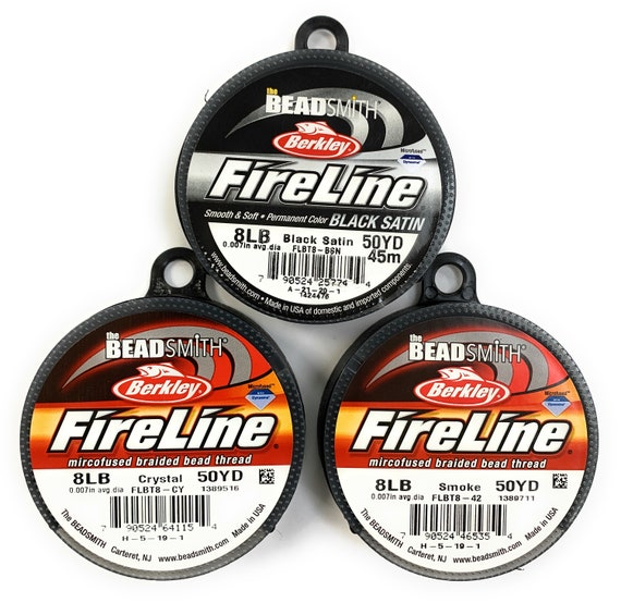 Beadsmith Fireline Braided Beading Thread, 8 lb, 50 Yards