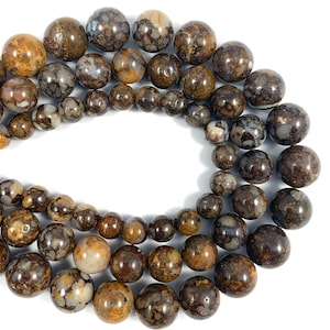 Natural Australian Opal beads 6mm, 8mm, 10mm. 15 inch strand.