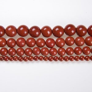 RED JASPER Gemstone Beads in  4MM, 6MM, 8MM, 10MM, 12MM, 14MM