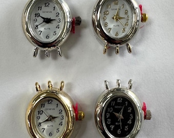 Cadrans ovales élites de Genève avec 3 boucles - 18 x 22 mm
