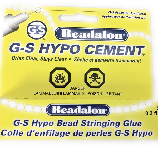 Beadalon designer bead stringing Glue, GS Hypo cement 9 ml.