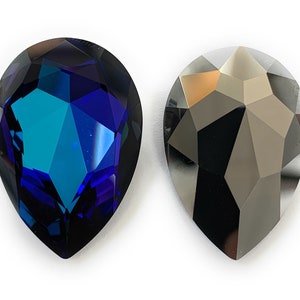 1 piece 30x20 mm vintage Swarovski® Crystal Heliotrope article #4327 Pendant. (NO HOLE)