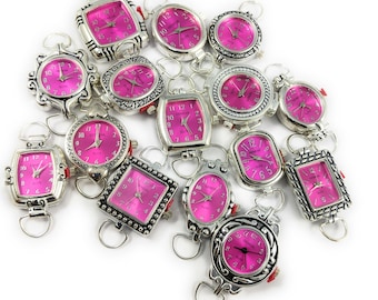Geneva Elite Pink Watch Faces | Loops and Battery Included