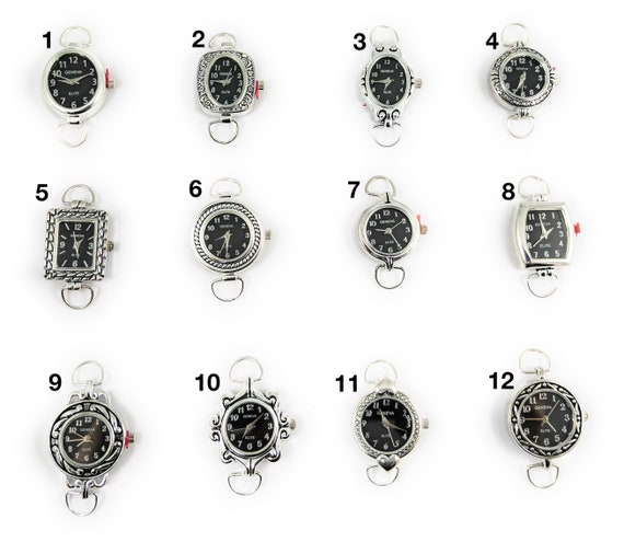 Esferas bucles del reloj Geneva Elite negro y bateria incluidas Etsy Mexico