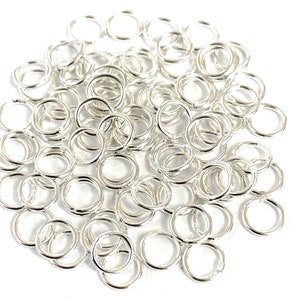 925 Sterling silver Jump Rings,(SOLID)Opened & Closed Jump rings soldered,  Round, 3mm, 4mm, 5mm, 6mm, 7mm, 8mm, 10mm.
