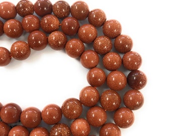 Large Hole (2mm hole) Goldstone 10mm