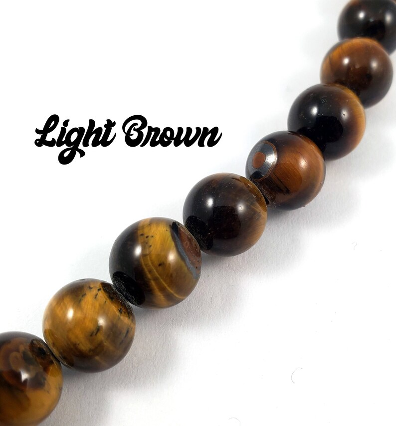 Large Hole 2mm Tigers Eye Beads 10mm Etsy