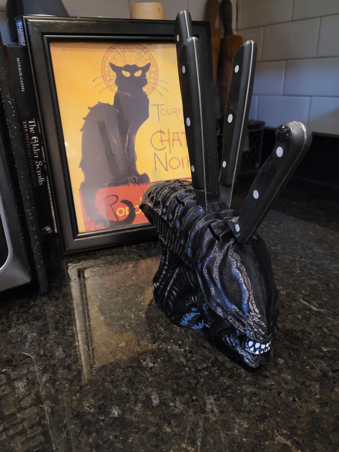 Xenomorph Knife Block Alien Knife Holder Kitchen Etsy