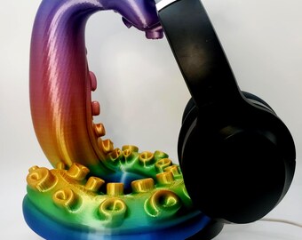 Tentacle Headphone Stand - Gift for Him - Gift for Gamer - Gift for Dad - Dnd Gaming Room Decor - Gaming Boyfriend Headset Holder - Dad Gift