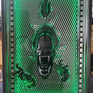 Lifesize Xenomorph Kit - Alien Horror Wall Art - Xenomoprh Alien - Halloween Spooky Decor - Alien Queen - Xenomorph Skull - Birthday Gift