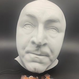 Giant 3 Stooges Curly Bust -  Larry Moe Shemp Curly Joe Joe Bessa Bust Decor - Classic Comedy Prop - Birthday Gift Idea - Streaming Present