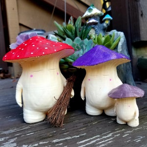 Dark Souls Mushroom - Dark Soul Mushroom - Elden Ring - Bloodborne - Dark Souls Figure Mushroom - Fairy Garden - Mushroom Planter