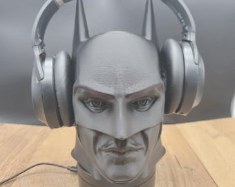 Comic PC Headphone Holder - Character Bust Headphone Stand - Gift for Him - Unique Christmas Gift - Gift for Gamer - Dad Gift - Gaming Room