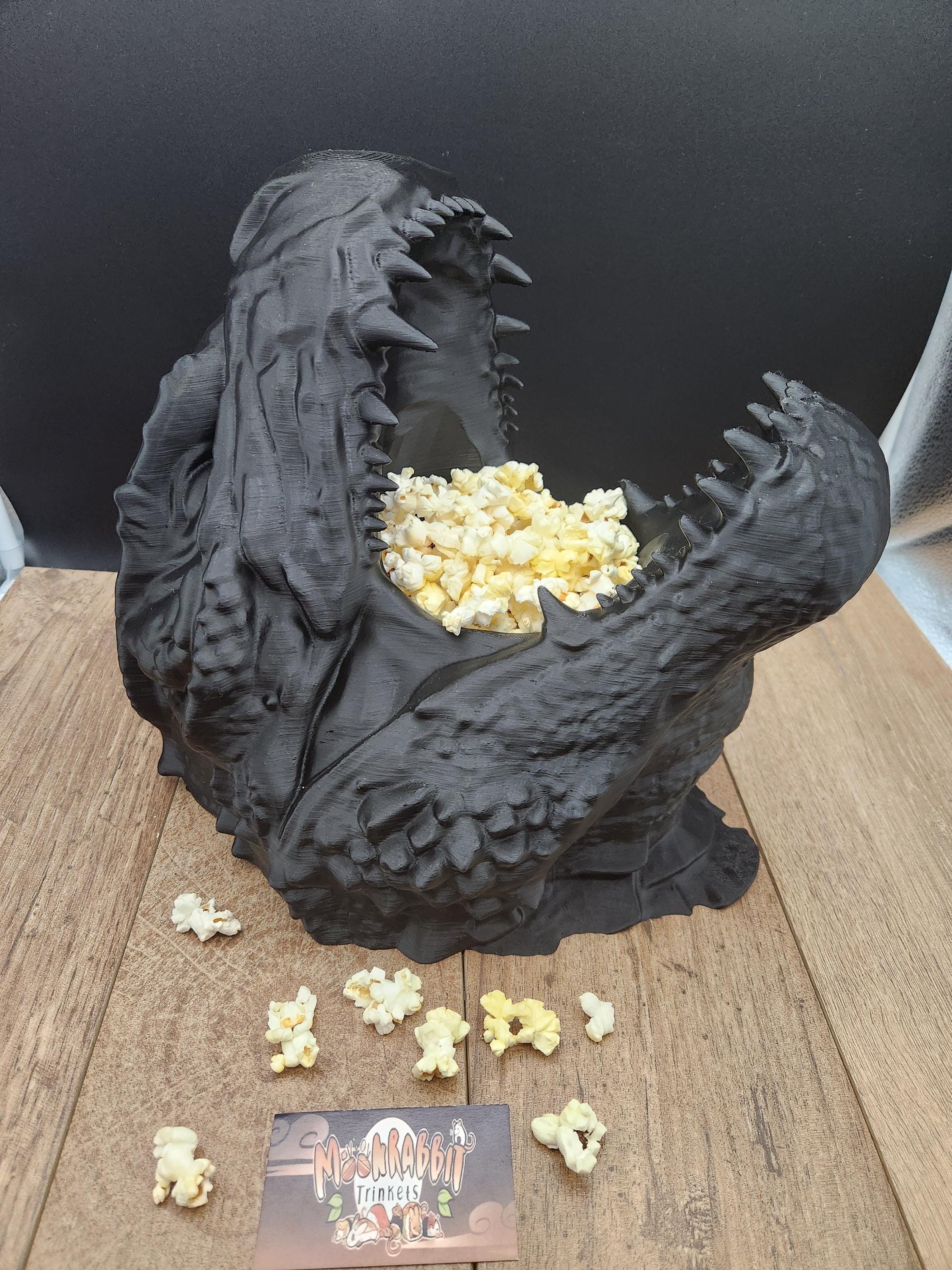 Godzilla Head Popcorn Bucket - Monster Snack Container - Gaming Room ...