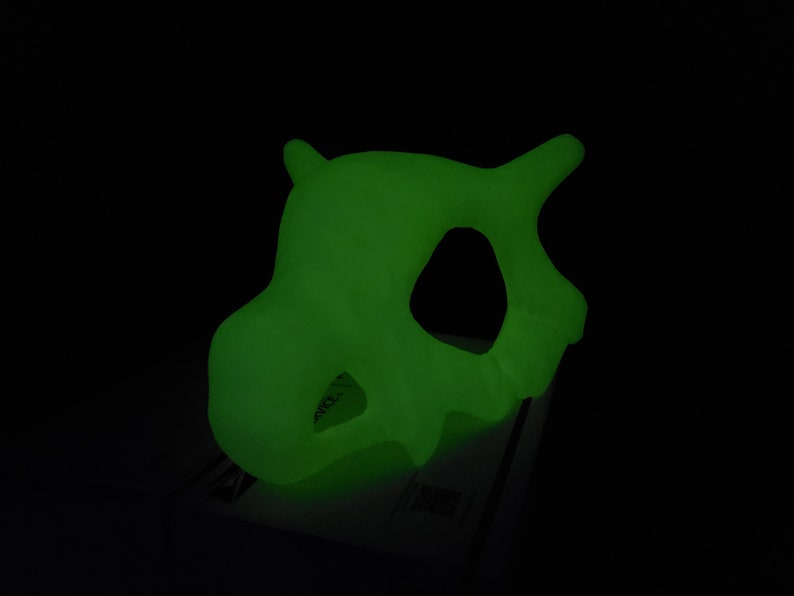 Cubone Headphone Holder Cubone Cosplay Helmet Skull Dog Mask Cubone Skull Wearable T-rex Skull Terrarium Skull l Paintable Bust Adult LRG GlowInDark