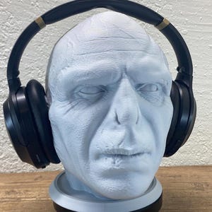 Dark Wizard Headphone Stand | Wizard Lord Bust Headset Display Stand l Gaming PC Desk Organizer l Fan Made Request Only