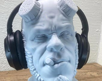 Hellman-headsethouder - komische hoofdtelefoonstandaard - vader cadeau - cadeau voor gamer - cadeau voor hem - idee verjaardagscadeau - bureauaccessoire