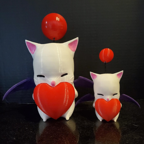 Valentine Moogle Heart Gift - Gift for Boyfriend - Gift for Her - Gift for Gamer - Heart Shaped Gift - Girlfriend Gift Idea - Gift for Him