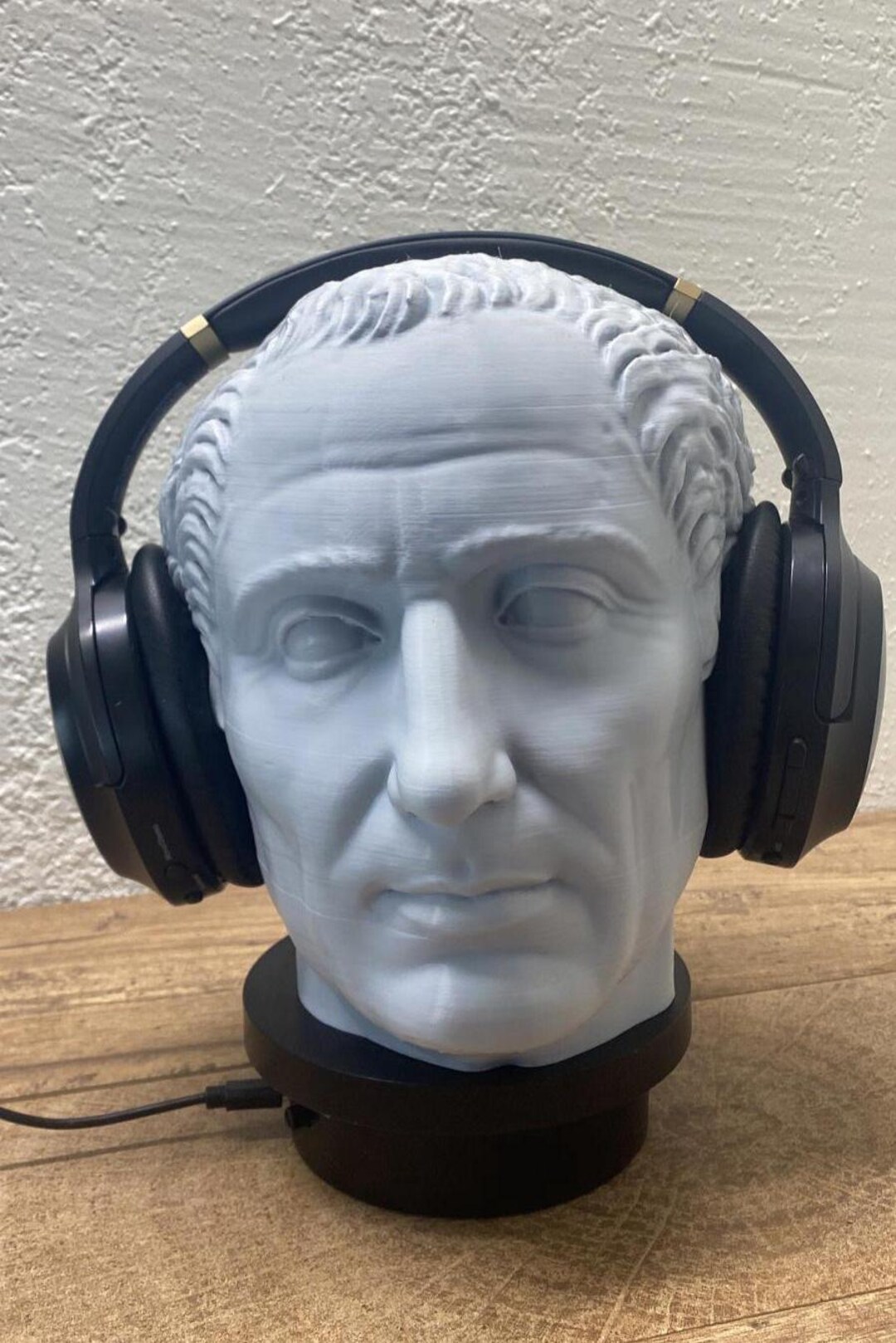 Julius Caesar Headphone Stand 3D Print Roman Bust Desk Decor Gaming ...