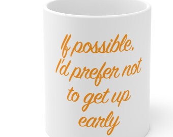 Hate Mornings funny gift coffee Mug | For your Antisocial friends who prefer to sleep in, Dislike early starts and Hate mondays