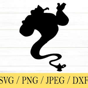 Genie svg, png, dxf, jpeg, digitale download, gesneden bestand, Cricut, silhouet, Glowforge