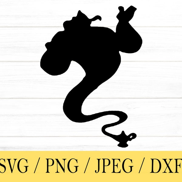 Genie svg, png, dxf, jpeg, Digital Download, Cut File, Cricut, Silhouette, Glowforge