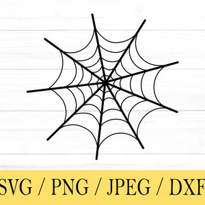 Spider Web svg, Halloween SVG, Spooky svg, png, dxf, jpeg, Digital Download, Cut File, Cricut, Silhouette, Glowforge, Svg files for cricut