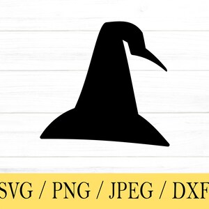 Chapéu de bruxa svg, Halloween SVG, Chapéu de mago svg, png, dxf, jpeg, Download digital, Cricut, Silhouette, Glowforge, Arquivos svg para cricut